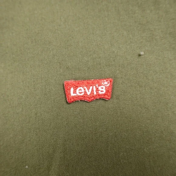 NEW Levis Jacket Mens L Green Full Zip Aviator Flight Bomber Coat Outdoor Work
